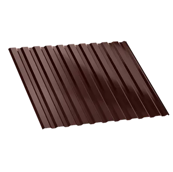 plechová krytina Regamet T-14 - trapézový plech - LESKLÝ /0,50 mm/ SP25 Barva: RAL 8004 / měděná hnědá