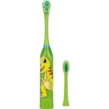Péče o chrup Dětský sonický kartáček | elektrický kartáček pro děti + 2x náhr. hlavice - Zelená