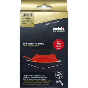 Jehlice Addi Jehlice CraSyTrio Long, trojice jehlic 26 cm / 4,5 mm