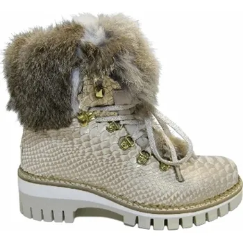 Dámská zimní obuv Dámské boty Nis 1915450/70 Scarponcino Pelle St.Sabbia/Lapin