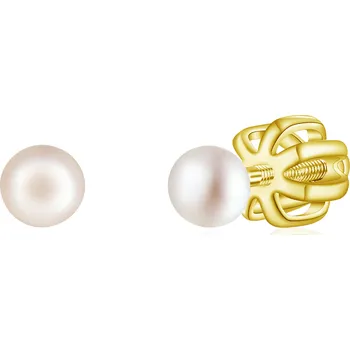 Náušnice Olivie Stříbrné 3mm náušnice PERLY AAA GOLD 9113 Ag 925; ≤0,8 g.