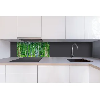 Obklad DIMEX | Dibond za kuchyňskou linku DBW-08040-044 | 80 x 40 cm | Březový háj + Dibond deska za kuchyňskou linku DIMEX v rozměru 80 x 40 cm, motiv Březový háj