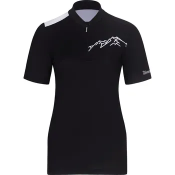 cyklistický dres RIVANELLE Cyklistický dres s krátkým rukávem - ADVENTURE - černá XS