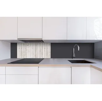Obklad DIMEX | Dibond za kuchyňskou linku DBW-08040-161 | 80 x 40 cm | Stará dřevěná zeď + Dibond deska za kuchyňskou linku DIMEX v rozměru 80 x 40 cm, motiv Stará dřevěná zeď