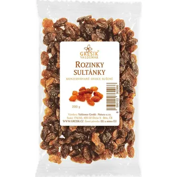 Sušené ovoce Valdemar Grešík Rozinky sultánky 200 g