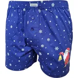 Andrie PS 5849 modré vánoční pánské trenýrky Barva: modrá, Velikost: XL