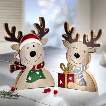 Weltbild Vánoční dřevění sobíci Svenja a Mats 480175