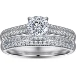 Dva elegantní stříbrné prstýnky Velikost prstenu: 8 (EU: 57-58) Ag 925; ≤4,7 g.