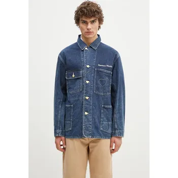 Pánská bunda Džínová bunda Human Made Denim Coverall Jacket, L, námořnická modř, 59X