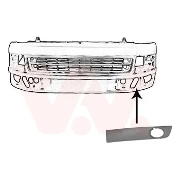 Nárazník Větrací mřížka, nárazník VAN WEZEL 5790493