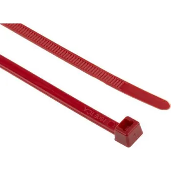Stahovací páska Kabelová vázací páska Nedá se uvolnit 111-60106 LK2A-PA66-RD 270mm 4.6 mm Červená Polyamid 6.6 (PA66) HellermannTyton