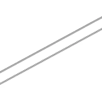 Řetízek Dámský lesklý řetízek z bílého zlata 1 mm IZ30797A + dárkové balení LUXUS zdarma