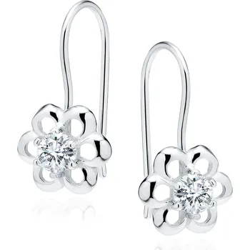 Náušnice LUNICA Stříbrné květinkové náušnice 0085 Ag 925; ≤1,1 g.