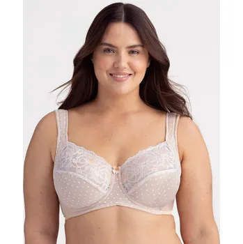 Podprsenka Podprsenka s výšivkou, s kosticemi béžová 85C