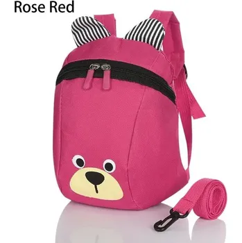Dětský batoh Batůžek pro nejmenší | dětský batoh, styl medvídek - Růžově červená
