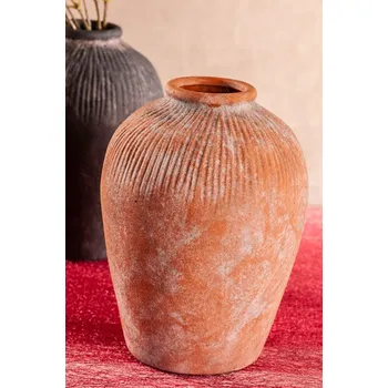 Obal na květináč Paramit VULCANO Váza z terakoty 20,5 cm hnědá