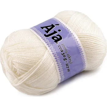 Příze Pletací příze Ája 50 g - 2 (904) krémová světlá