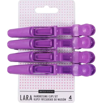 Sister Young LARA VIOLET Sada kadeřnických sponek do vlasů