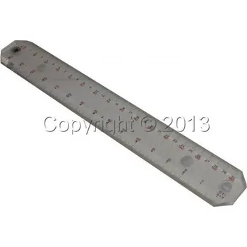 Úhloměr KMITEX plastové pravítko 500mm, čirý plast