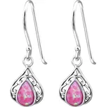 Stříbrné visací náušnice BUBBLE GEM Ag 925; ≤1,2 g.