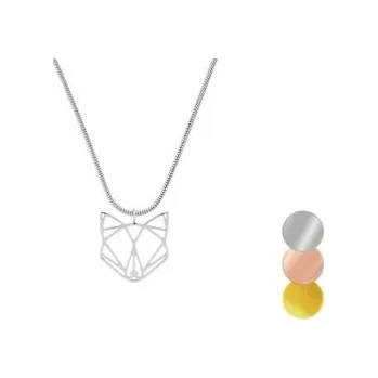 Přívěsek Brož Fox Steel Pendant z kovu s praktickým zapínáním a možností výměny či vrácení do 30 dnů zdarma. - Rose Fox Pendant - Rosegold - PSS2