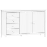Komoda 2 dveře + 4 zásuvky TORINO bílá