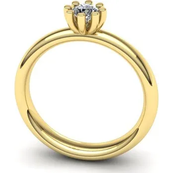 Prsten Zásnubní prsten s briliantem PZ180021 Materiál: Červené zlato 14kt, Velikost: 68