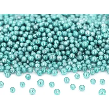 Čokoláda Cukrové perly metalické modré 90g