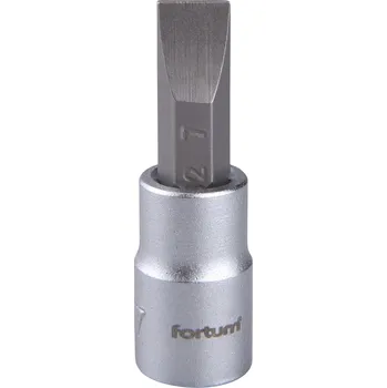 hlavice zástrčná 1/4" hrot plochý, 4mm, L 37mm Dostupné varianty: Plochá zástrčná hlavice 1/4" FORTUM CrV/S2 8 mm