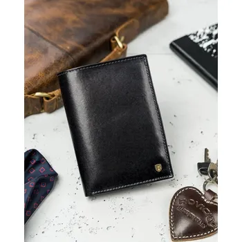 Peněženka Rovicky Pánská kožená peněženka N74-RVT černá One size