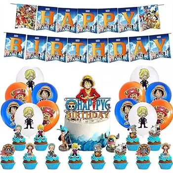 Balónek Narozeninová sada balónků Anime - One Piece