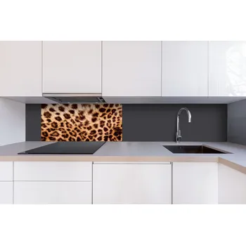 Obklad DIMEX | Dibond za kuchyňskou linku DBW-08040-069 | 80 x 40 cm | Leopardí kůže + Dibond deska za kuchyňskou linku DIMEX v rozměru 80 x 40 cm, motiv Leopardí kůže