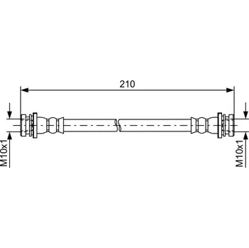 Brzdová hadice Brzdová hadice BOSCH 1 987 481 628