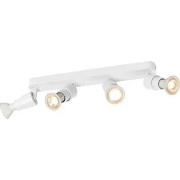 BIG WHITE (SLV) PURI 2.0 Basic nástěnné a stropní svítidlo, dlouhé provedení, 4 x max. 6W GU10, bílé 1008238