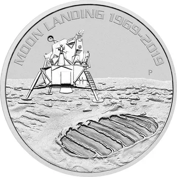 Perth Mint 50th Anniversary of Moon Landing stříbrná mince 1oz 2019