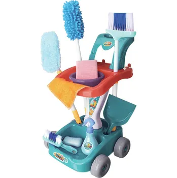 Dětská kuchyňka Dětský úklidový set s vozíčkem