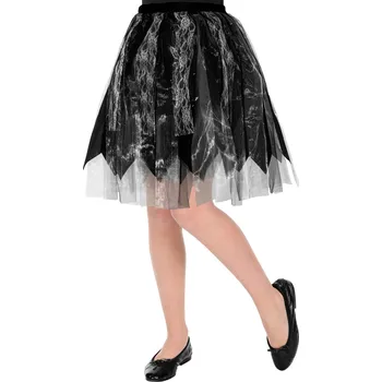 Černobílá Halloween dětská sukně