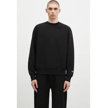 Pánská mikina Mikina Champion Crewneck Sweatshirt pánská, černá barva, hladká, 220707, XL, 99X
