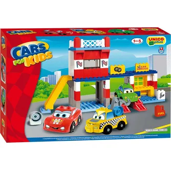 ostatní stavebnice Unico Plus Stavebnice Autoservis 108 dílků