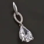 Goldpoint Elegantní zirkonový přívěsek v bílém zlatě Váha: 4.76 g