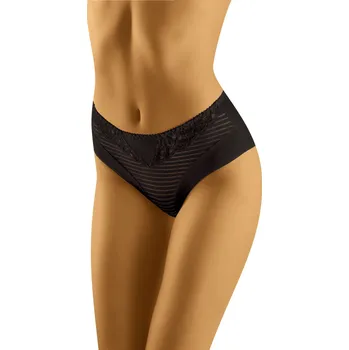 Kalhotky Dámské kalhotky Eco-Lo Black - Wol-Bar XXL