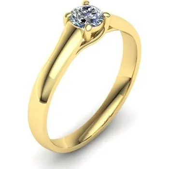 Prsten Zásnubní prsten s brilianty PZB180008 Materiál: Červené zlato 14kt, Velikost: 46