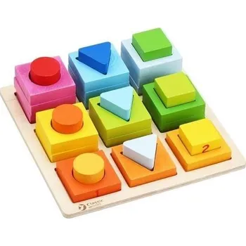 Dřevěná hračka Vkládačka Classic World Vkládačka tvary