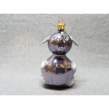 Vánoční ozdoba Slon - šedá