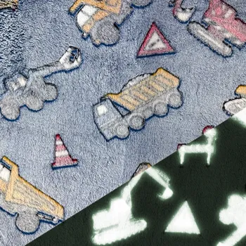 Wellness Fleece svítící ve tmě Stavba (E) (Hřejivý wellness fleece)