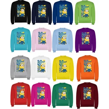 Chlapecká mikina Mikina přes hlavu Mimoni Barva: Fialová/purpurová, Velikost: 86/92 - 1 až 2 roky