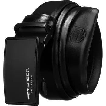 Opasek Peterson Pánský opasek s automatickou sponou Ding černá 95 cm