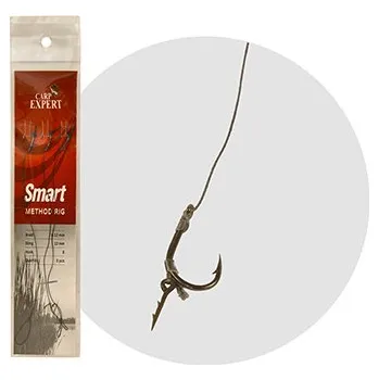 Rybářský háček CARP EXPERT SMART METHOD FEEDER NÁVNADOVÝ HÁČEK S NÁSTRAHOVÝM OSTŇEM 3 KS háček 6
