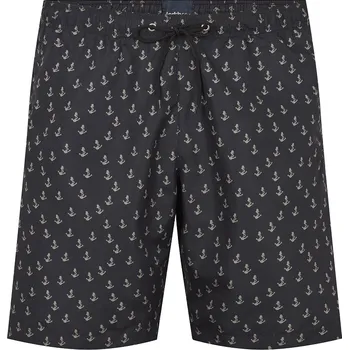 Pánské plavky Pánské plavky 41140 NORTH 56°4 černé s potiskem 4XL - 5XL NORTH 56°4 ODE-NO-41140-0930 - 5XL