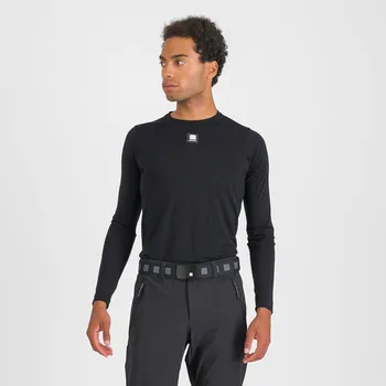 cyklistický dres SPORTFUL Cyklistické triko s dlouhým rukávem - MERINO LS - černá M
